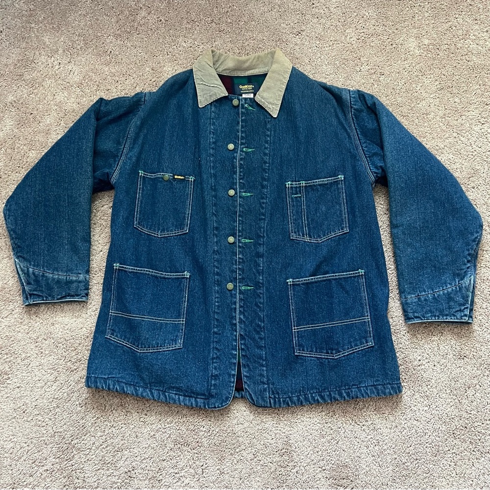 Vintage OshKosh B’Gosh Blanket Lined Men’s Denim Coat | Size 46L